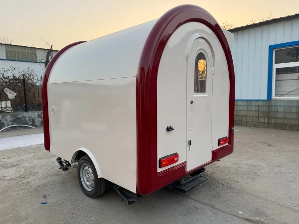 Compact Mini Round Food Trailer
