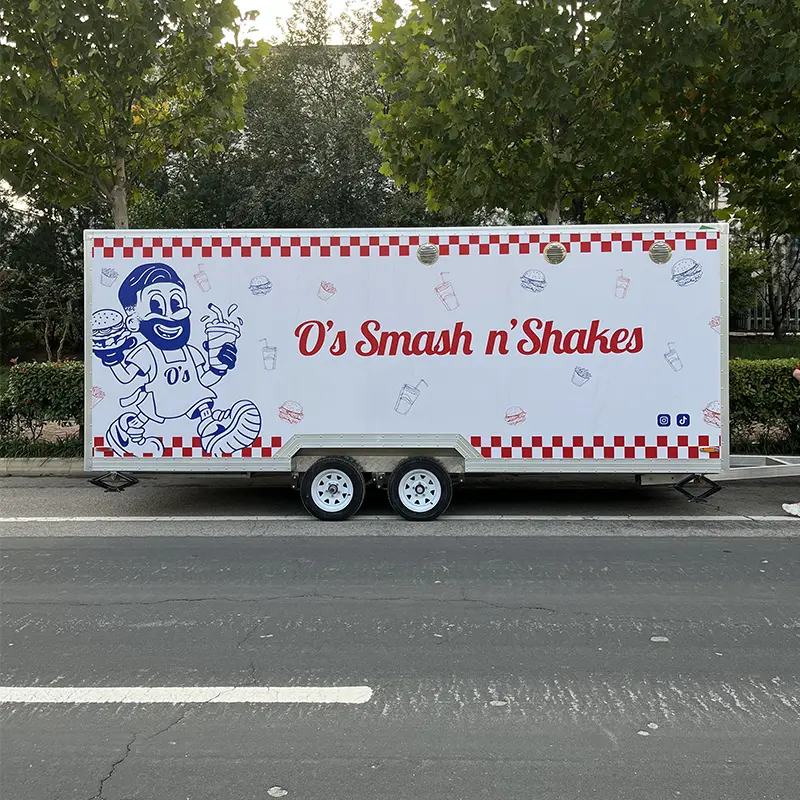 Mobile Bakery lan Fast Food Kitchen Trailer