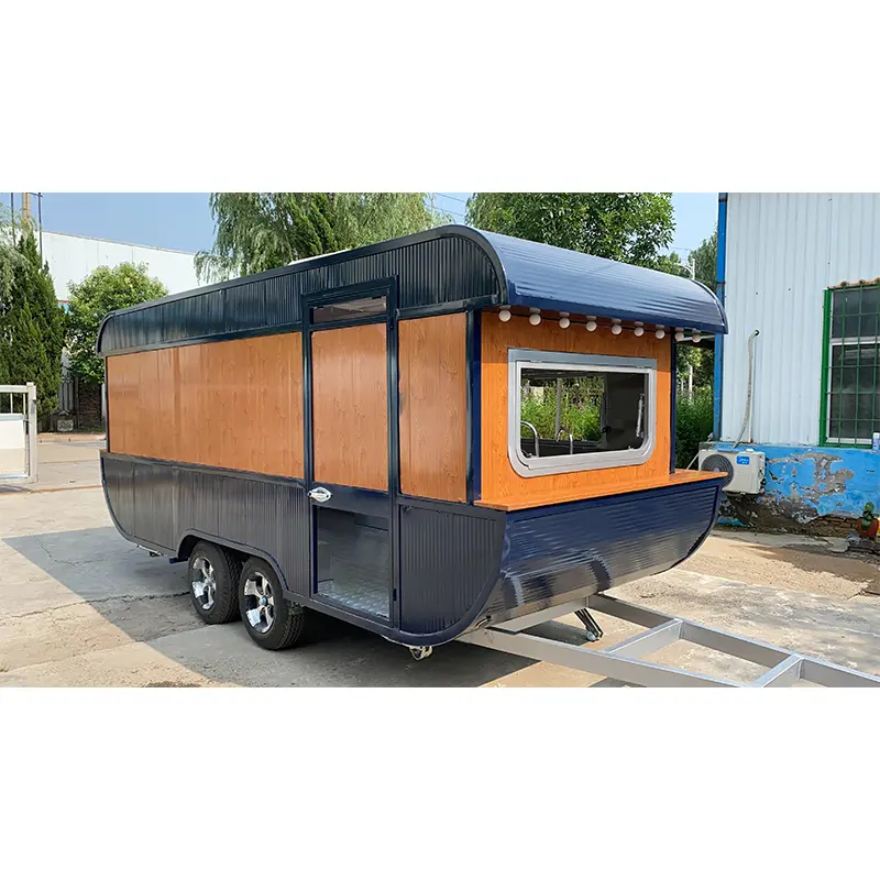 Streamlined Vessel Shape Food Trailer